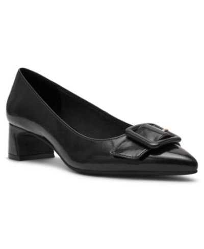 Anne Klein Women's Senara Block Heel Buckle Pumps