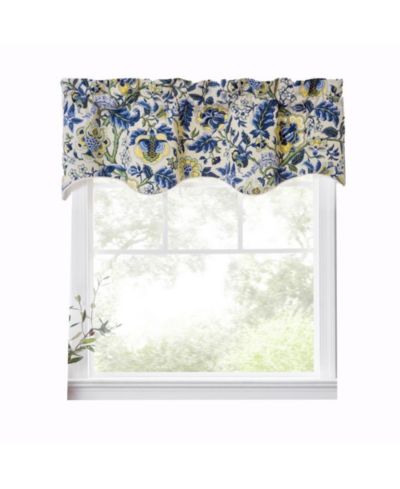 Ellis Curtain Regency Scallop Shaped 3" Rod Pocket Valances for Windows