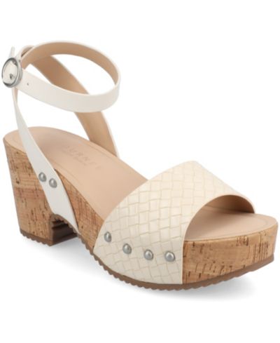 Женские босоножки Journee Collection Vanessa Cork Heel Dress