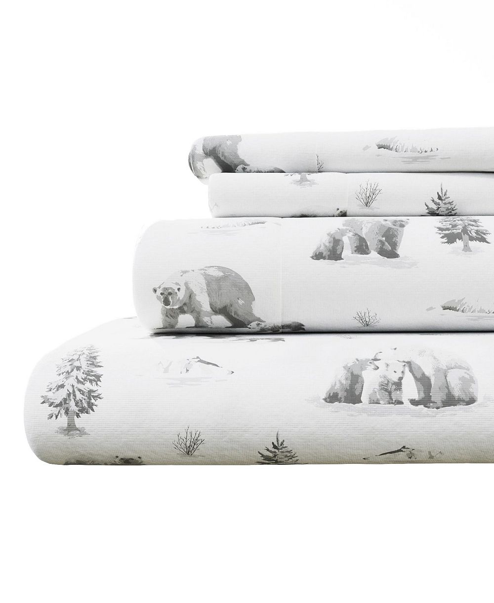 Linery and Co. Ultra-Soft Turkish Cotton Flannel Lodge Print Sheet Set