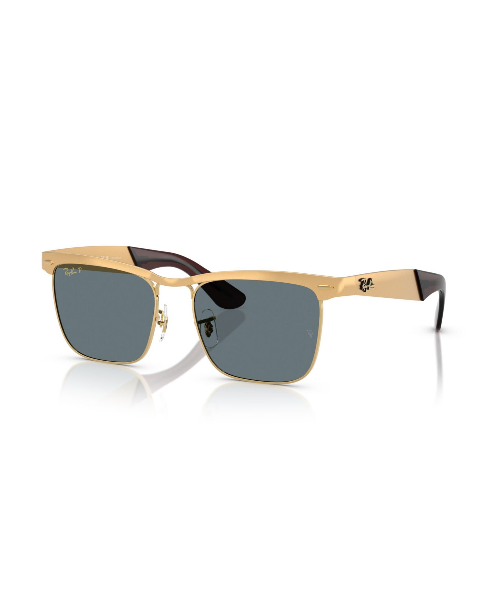 Ray-Ban Unisex Polarized Wayfarer Deluxe Square Sunglasses, RB3875