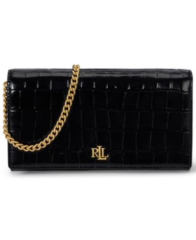 Маленькая кросс-боди сумка Lauren Ralph Lauren Adair II с тиснением под крокодила