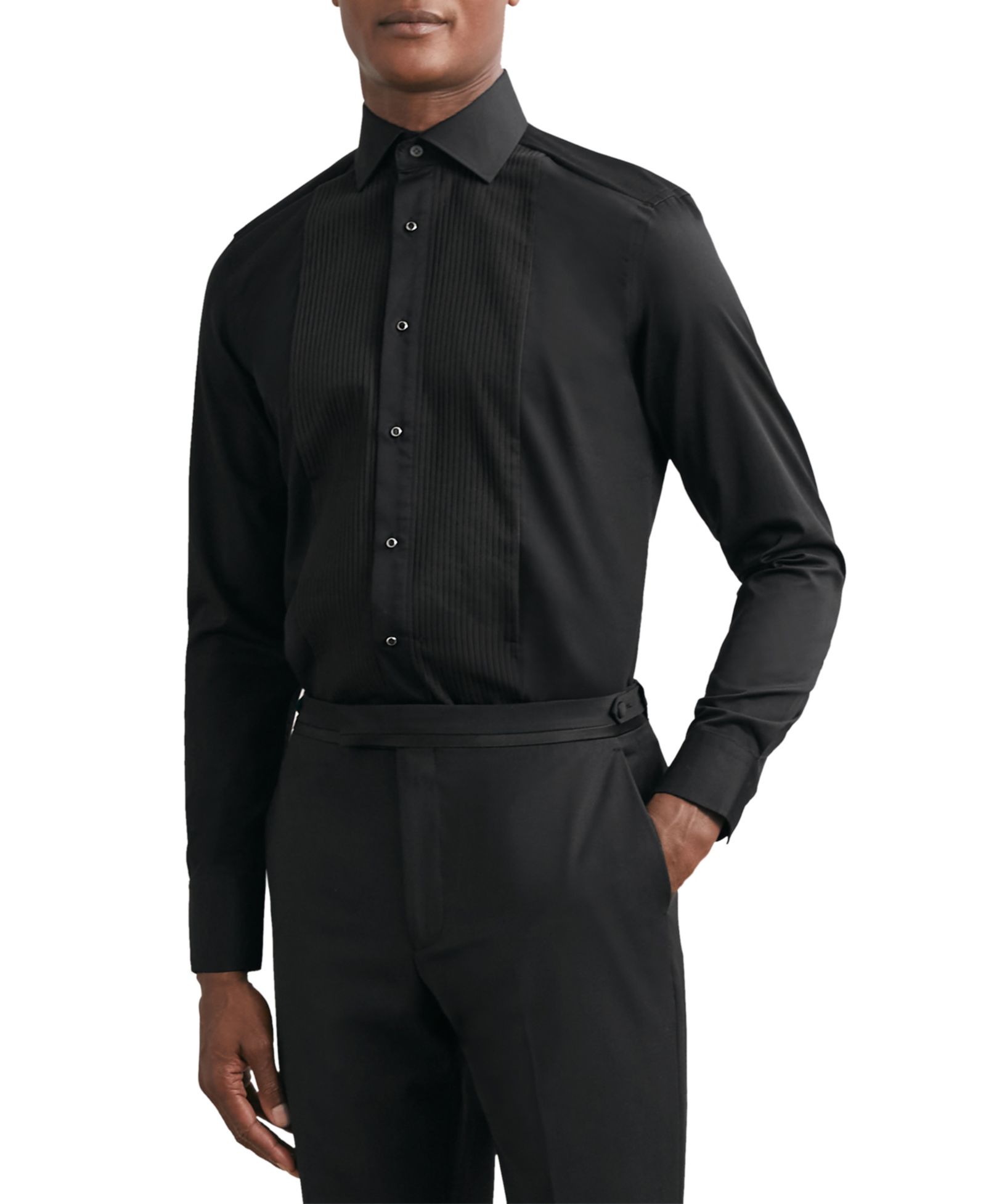 Рубашка REISS Мужской Marcel Cotton Slim-Fit для торжественных случаев