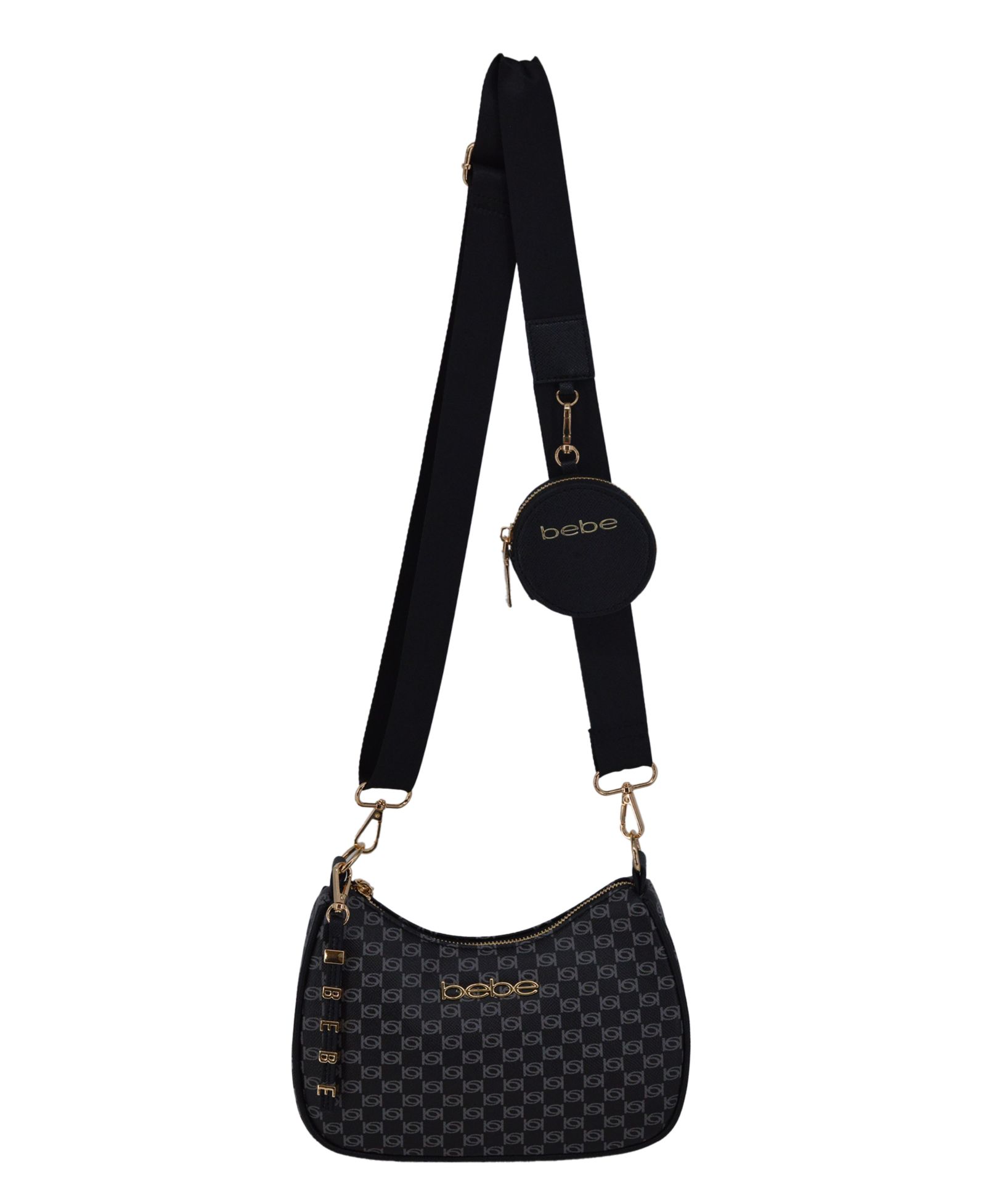 Bebe Women's Adela Monogram Small Crossbody Bag