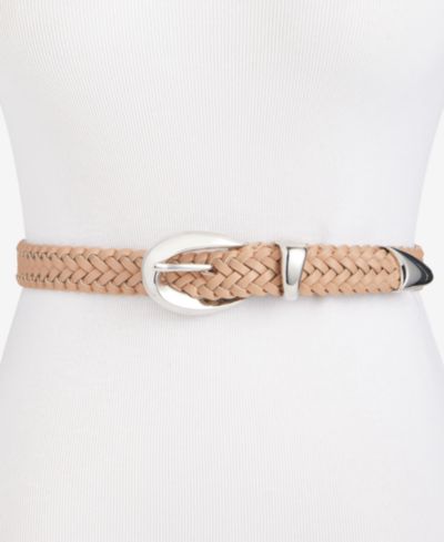 On 34th Sculpted Hardware Braided Belt, Macy's Exclusive