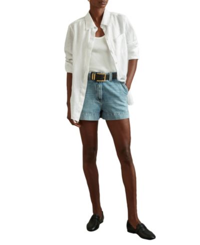 REISS Women's Belle Linen Shirt