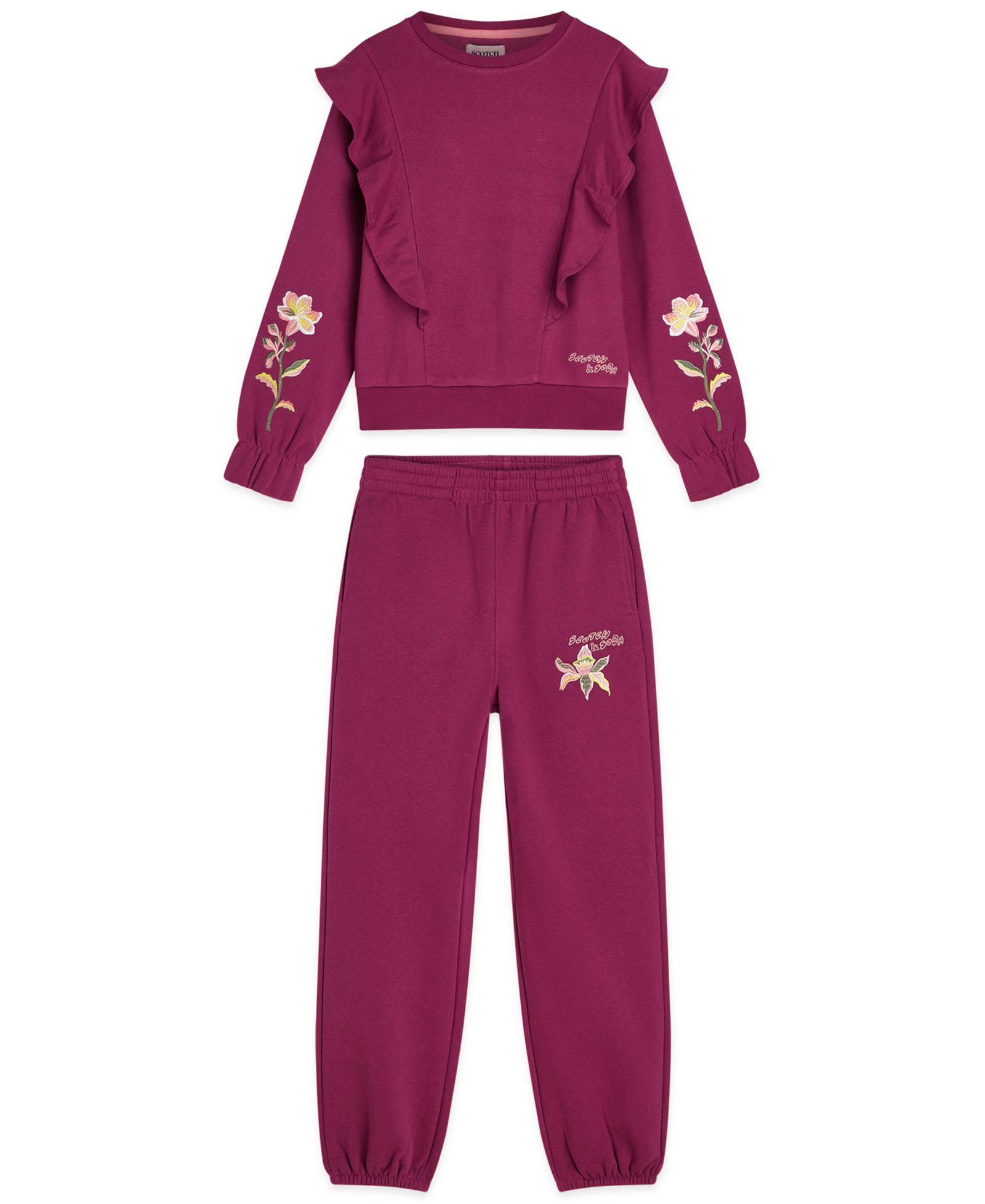SCOTCH & SODA комплект из 2 предметов Girls' 4-6X Long-Sleeve Top and Pants