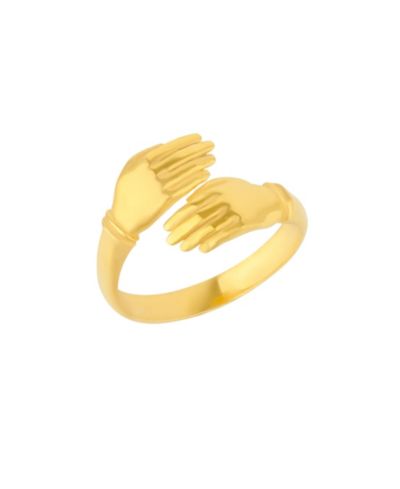 Кольцо New Hug Ring With Hands Sterling and Plated