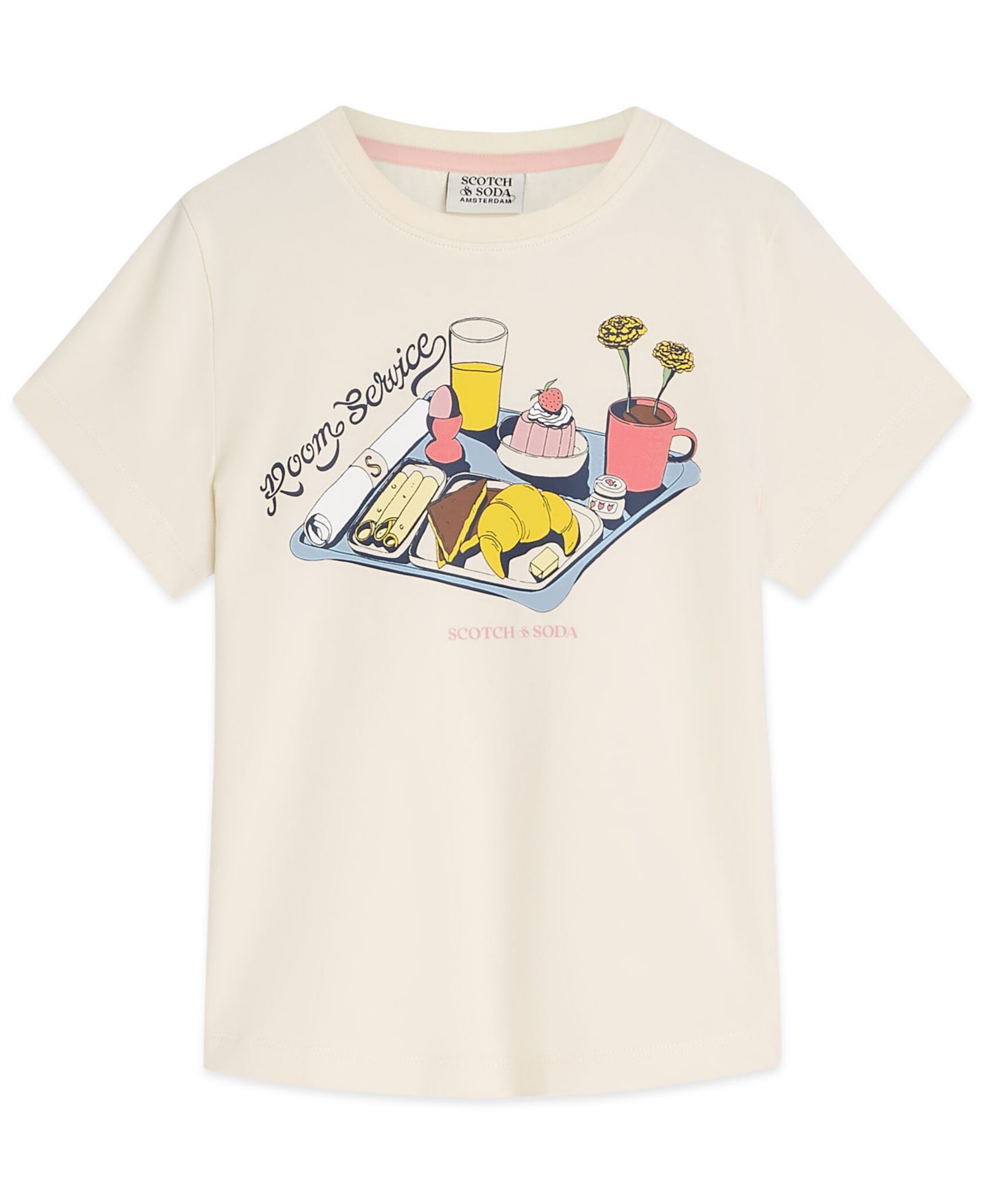Детская футболка SCOTCH & SODA с принтом Breakfast Tray
