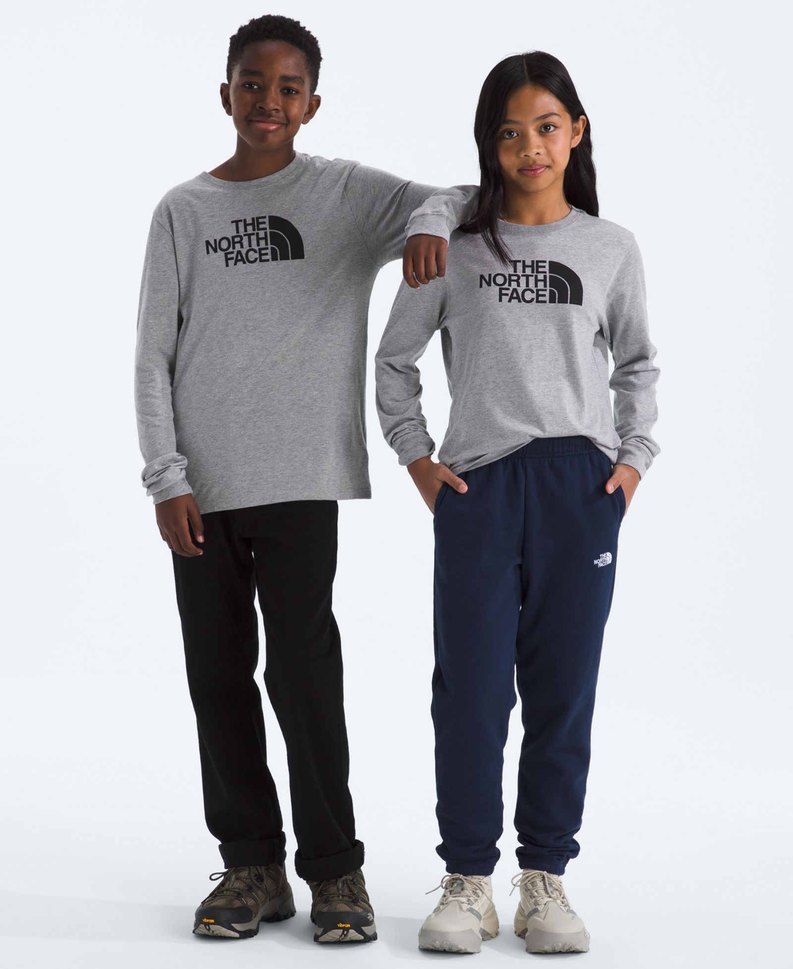 The North Face Boys' and Girls' 6-20 Evolution Half Dome Long-Sleeve T-Shirt