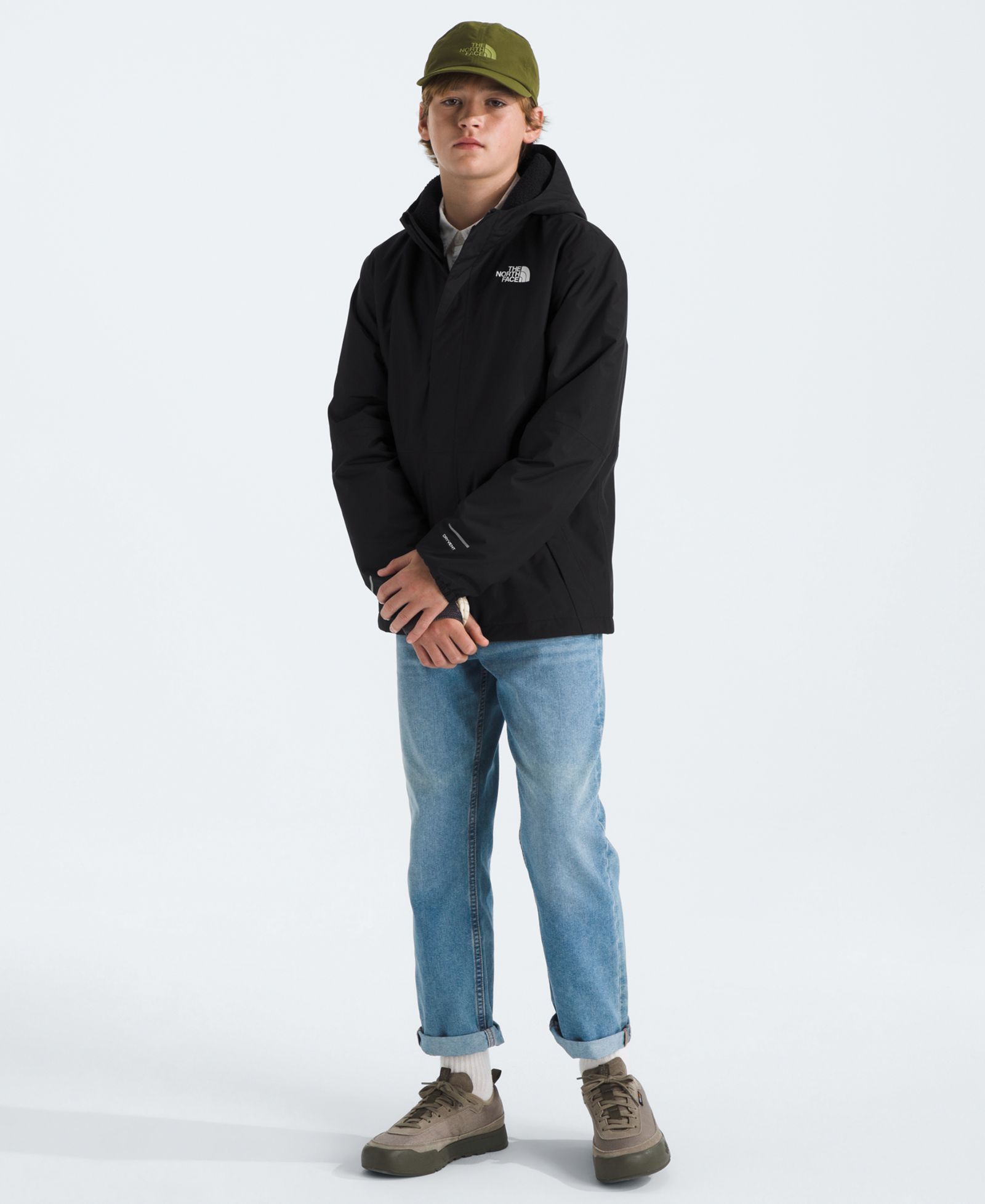 The North Face Boys' 6-16 Warm Antora Rain Zipper Jacket