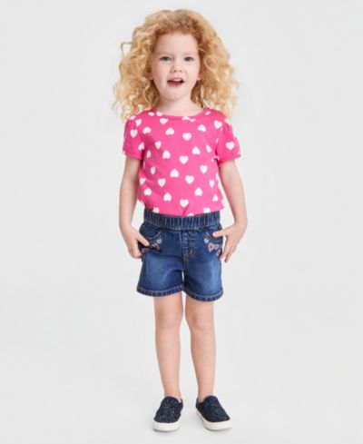 Epic Threads Girls' 12M-5T Hearts Pull-On Shorts, Macy's Exclusive