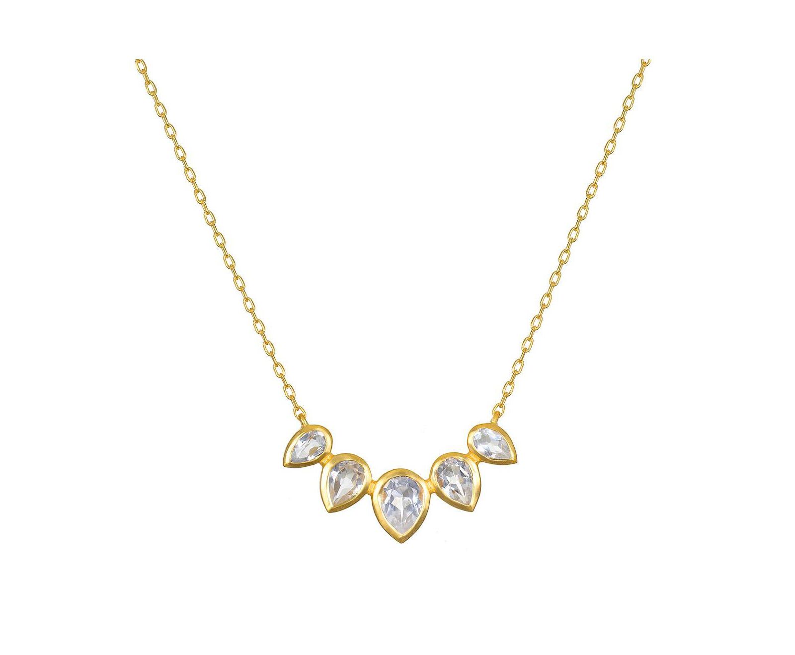 Ожерелье Commence with Clarity Topaz Lotus Petal