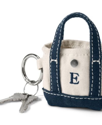 Тканевая сумка Lands' End Micro Canvas Tote с буквой E