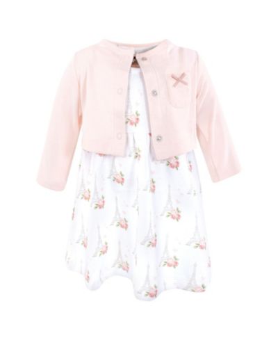 Комплект из платья и кардигана Hudson Baby Cotton Bonjour Paris