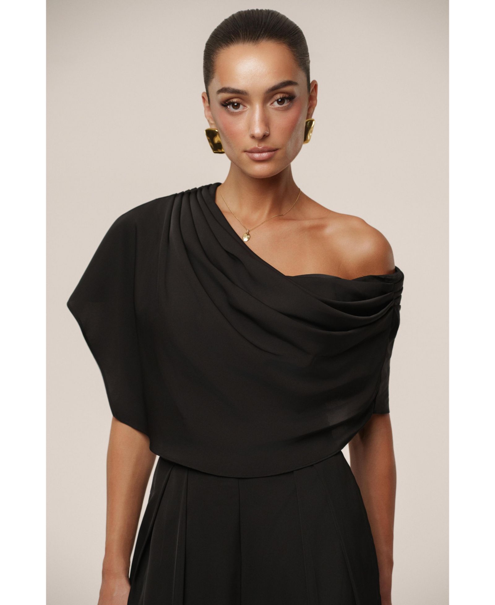 JLUXLABEL Женский сатиновый топ Gleam and Glow
