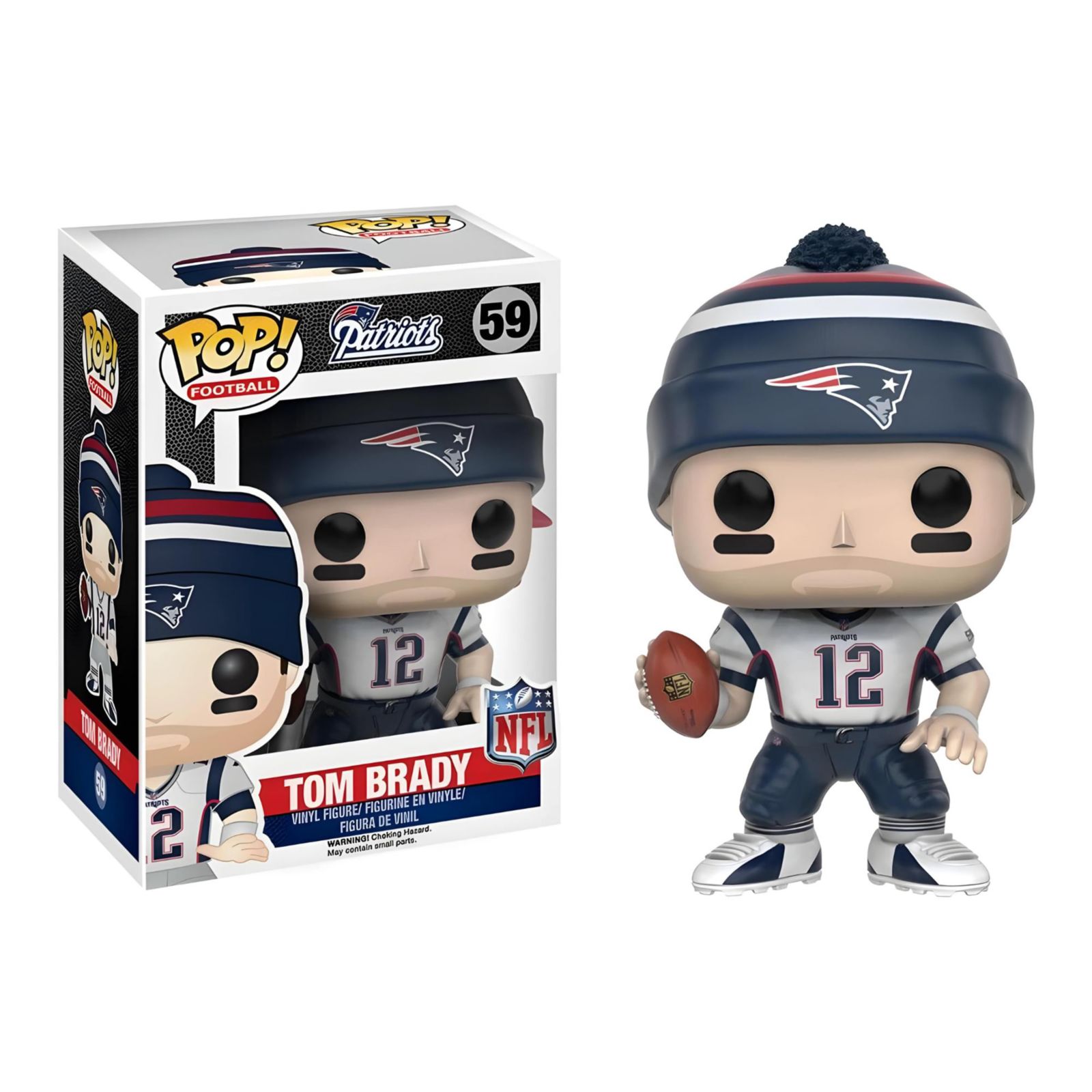 Funko Pop! New England Patriots Tom Brady AFA Graded 9.0 3.75" Vinyl Figure Ages 6+
