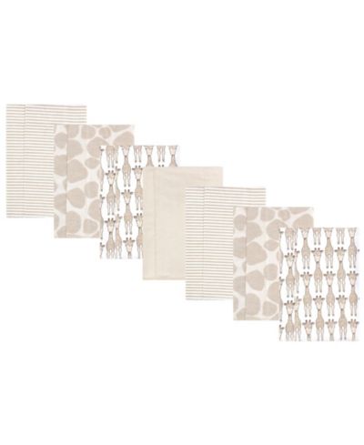 Набор салфеток Hudson Baby Cotton Flannel Burp Cloths, 7 шт, Жираф