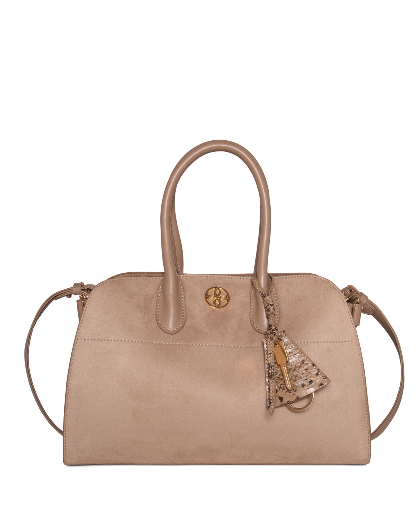 LIKE DREAMS Aurora Top Handle Suede Tassel Medium Satchel Bag