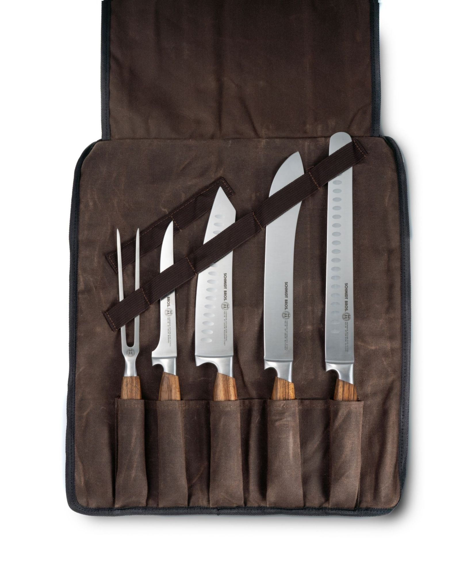 Schmidt Brothers Zebra Wood 6-Pc. BBQ Knife Set
