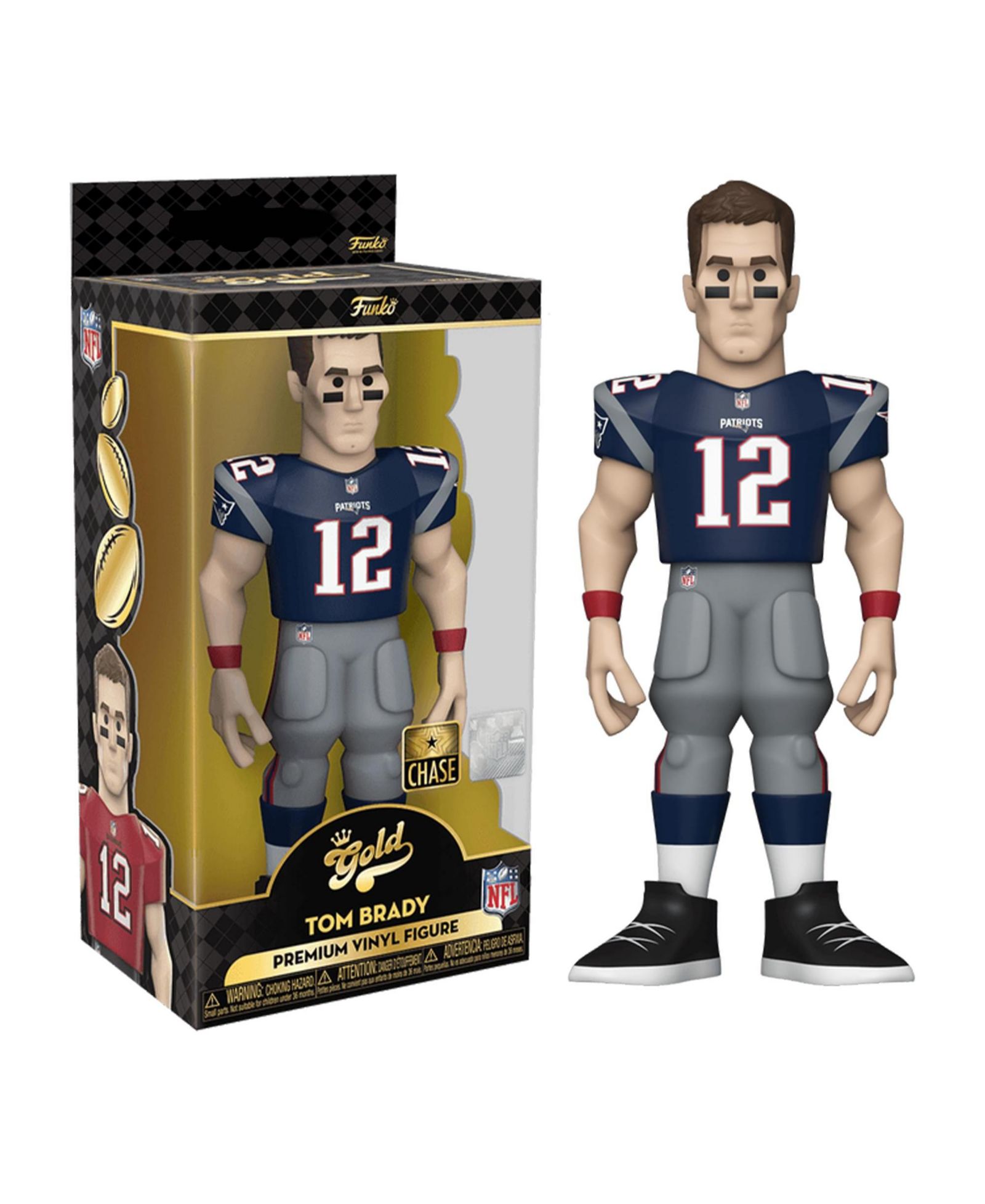 Funko фигурка New England Patriots NFL Funko Gold 5 Inch Vinyl Figure | Tom Brady Chase