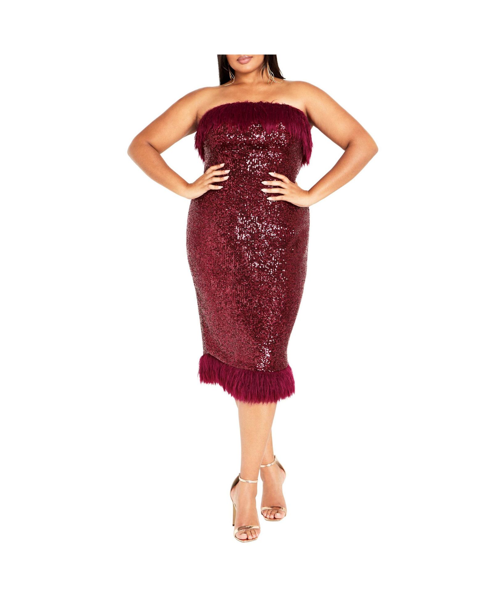 Платье Plus Size CITY CHIC Ezra