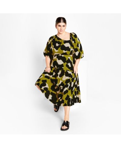 Женское платье CITY CHIC Aria Print Plus Size