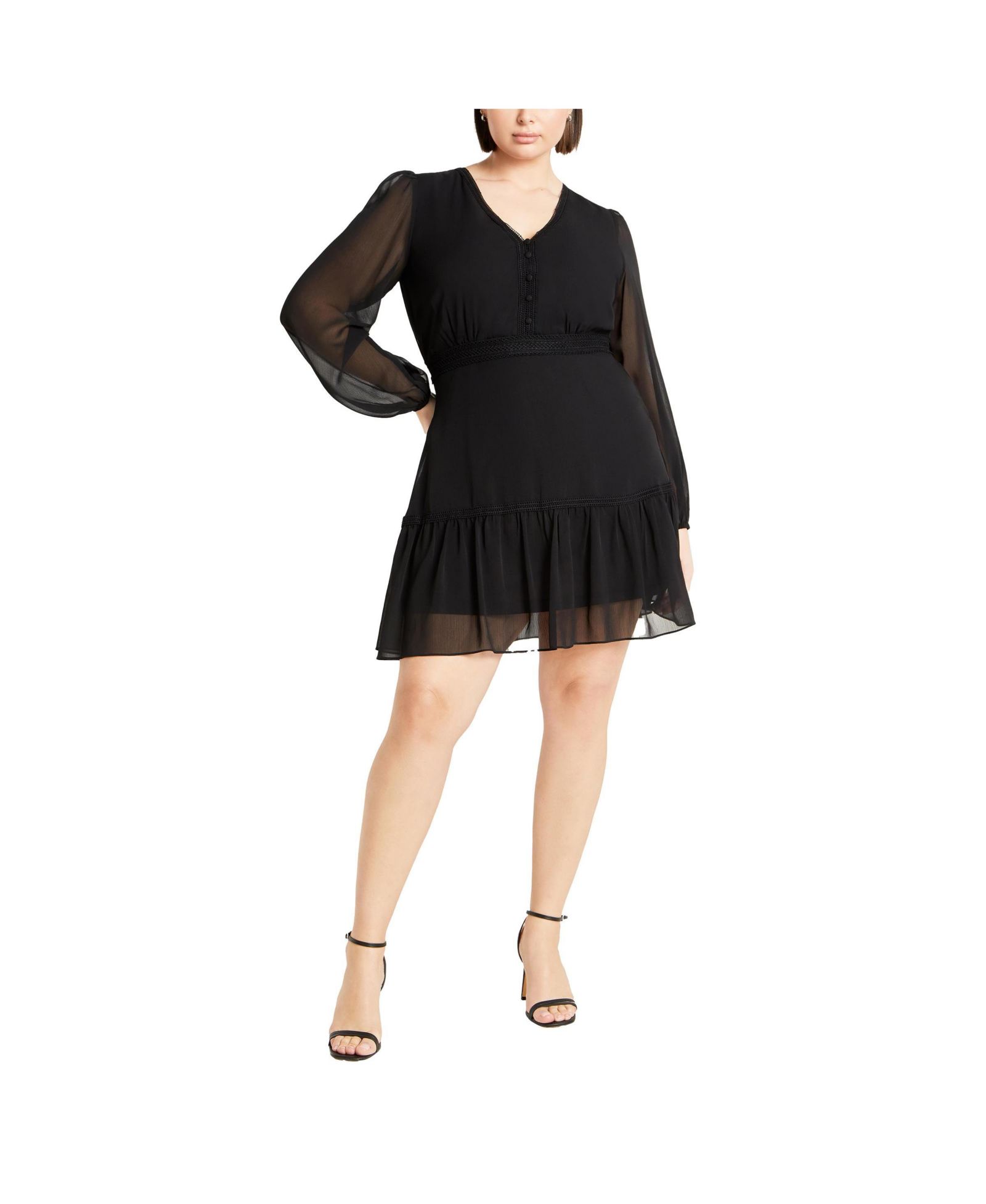 Платье Plus Size CITY CHIC Kiki