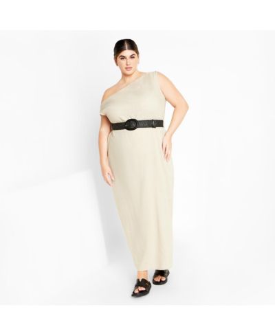CITY CHIC Plus Size Millie Linen Maxi Dress
