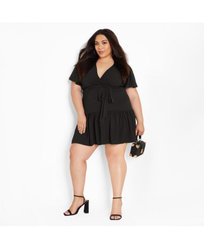 CITY CHIC Платье Plus Size Catherine Faux Wrap Tier