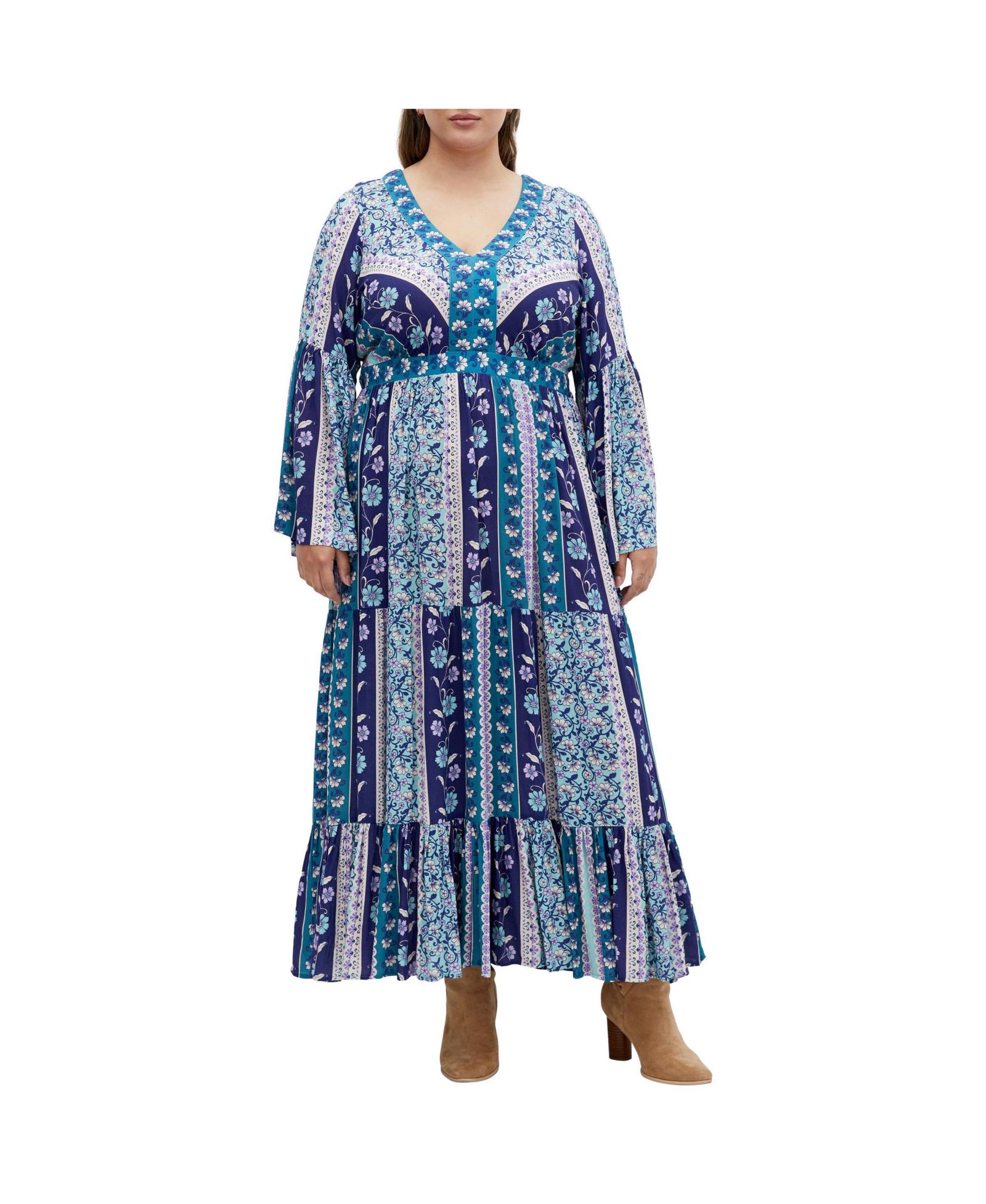 CITY CHIC платье макси Plus Size Earth Angel