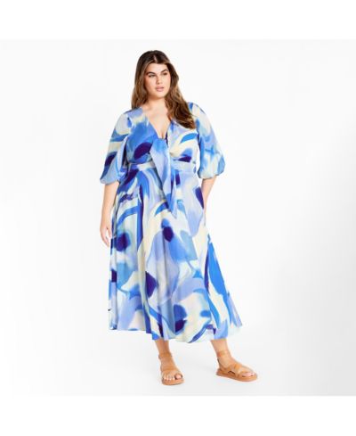 Платье Women's CITY CHIC Swirl Tie Print