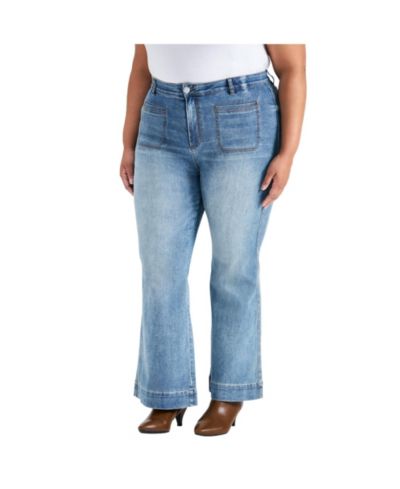 Женский джинсы flared Plus Size Emmy от Avenue