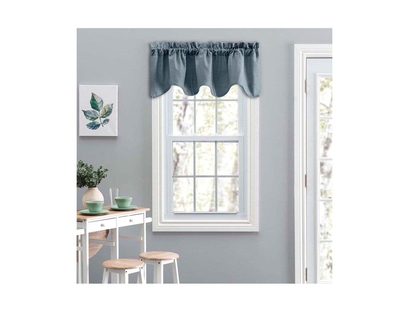 Занавеска Ellis Curtain Lisa Solid Lined Scallop Valance