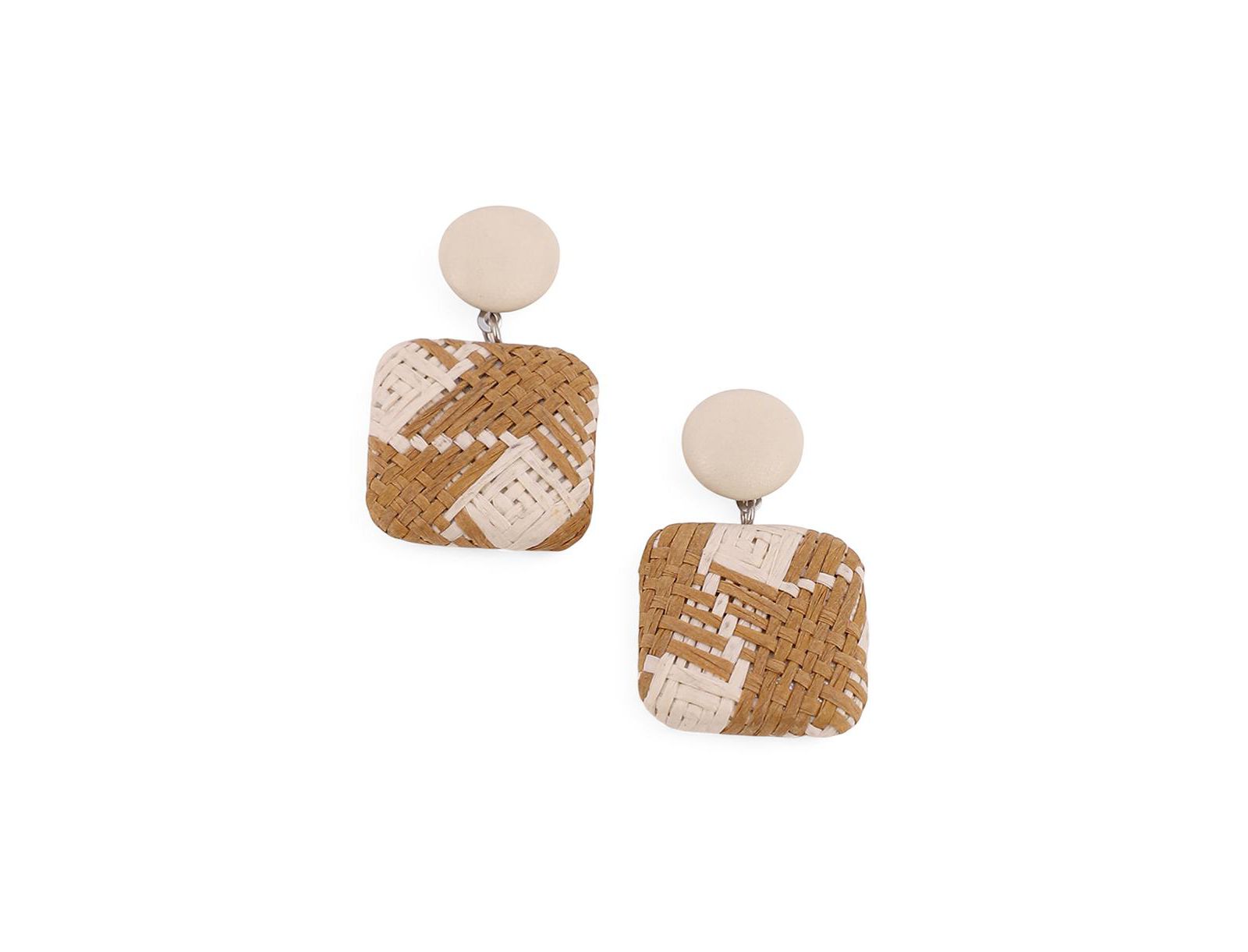 SOHI Women's The Rattan Drop Earrings