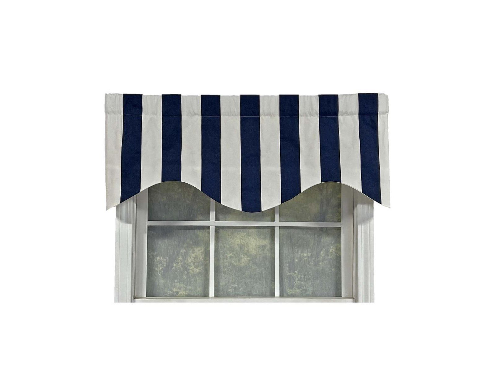 Декоративный ламбрекен RLF Home Cabana Stripe Design Super Soft 3" Rod Pocket