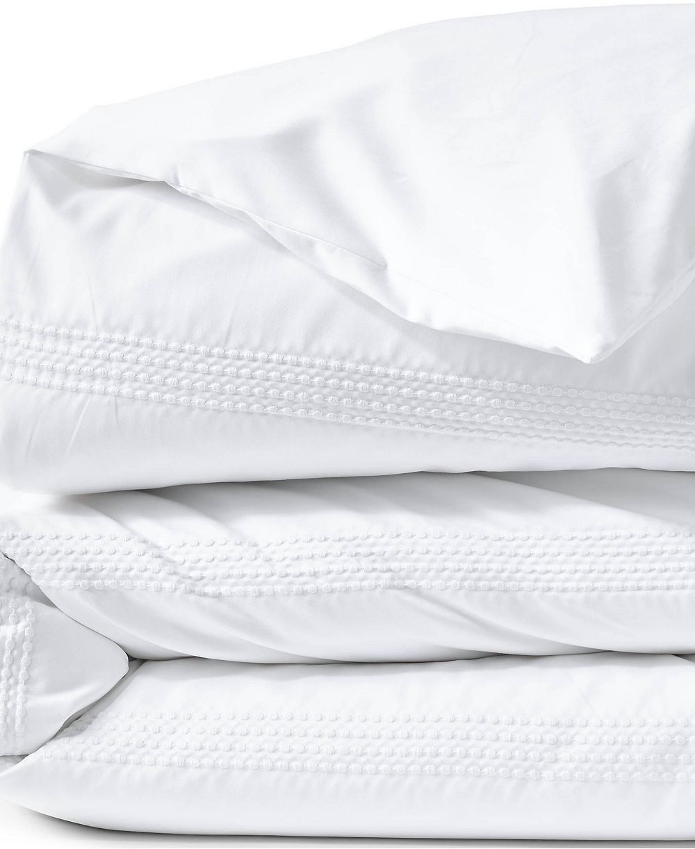 Lands' End пододеяльник из сатина Supima Cotton, 400 Thread Count, не требует глажки, с вышивкой