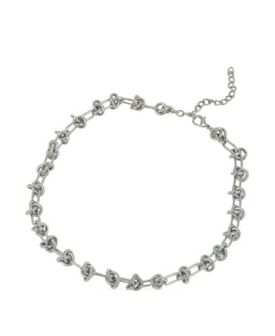Ожерелье SOHI Women's The Knot-Link Chain Metallic