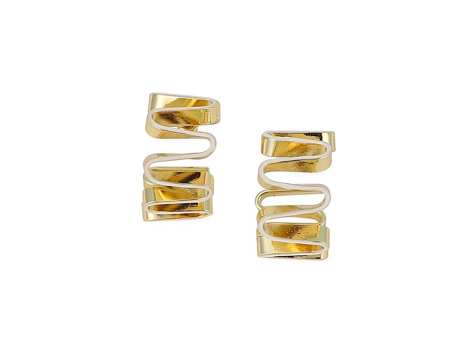 SOHI Женский The Enamel-Coil Hoop Earrings