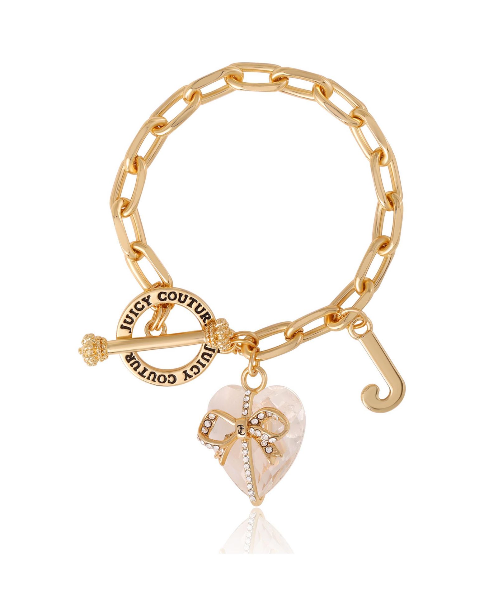 Браслет Juicy Couture Heart Stone & J Charm