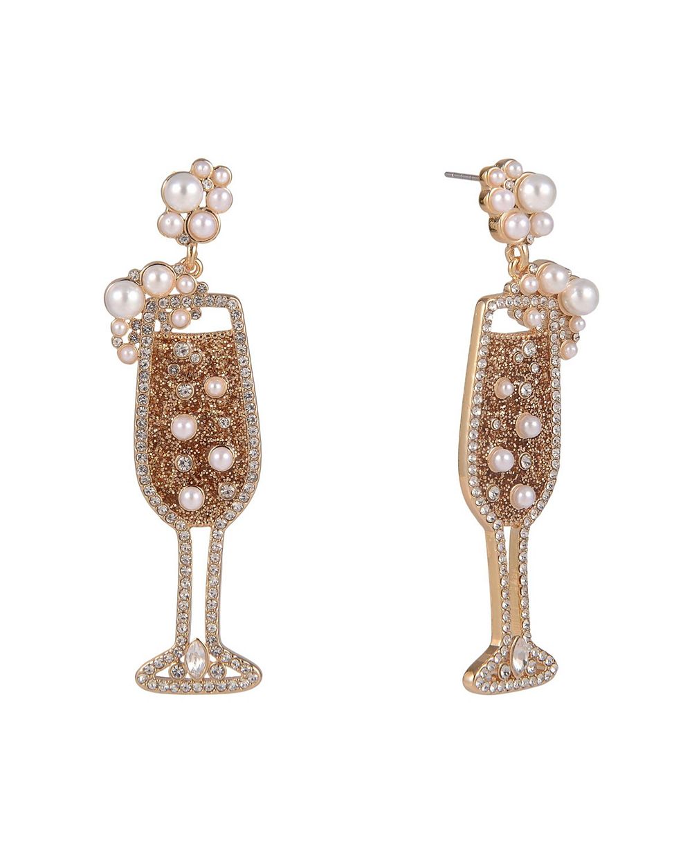 Серьги Hallmark Champagne Flute