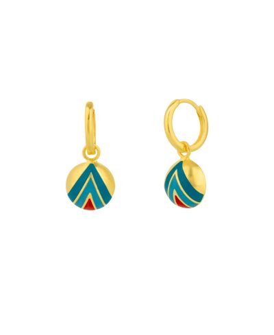 Spero London Серьги из стерлингового серебра Enamel Five Color