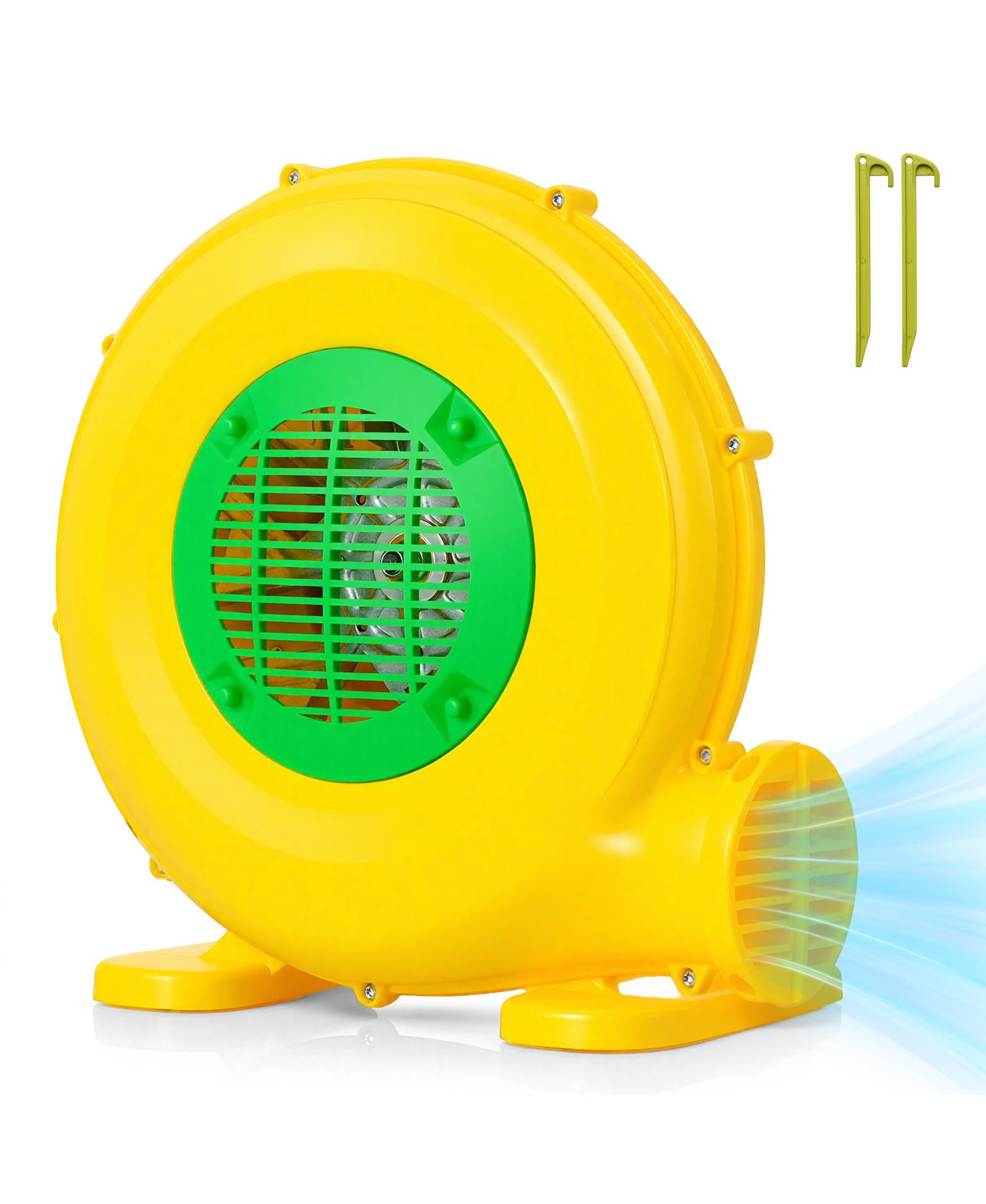 Sugift 480W Bounce House Blower with Handle and Ground Stakes, 900 CFM Capacity, Ages 3+