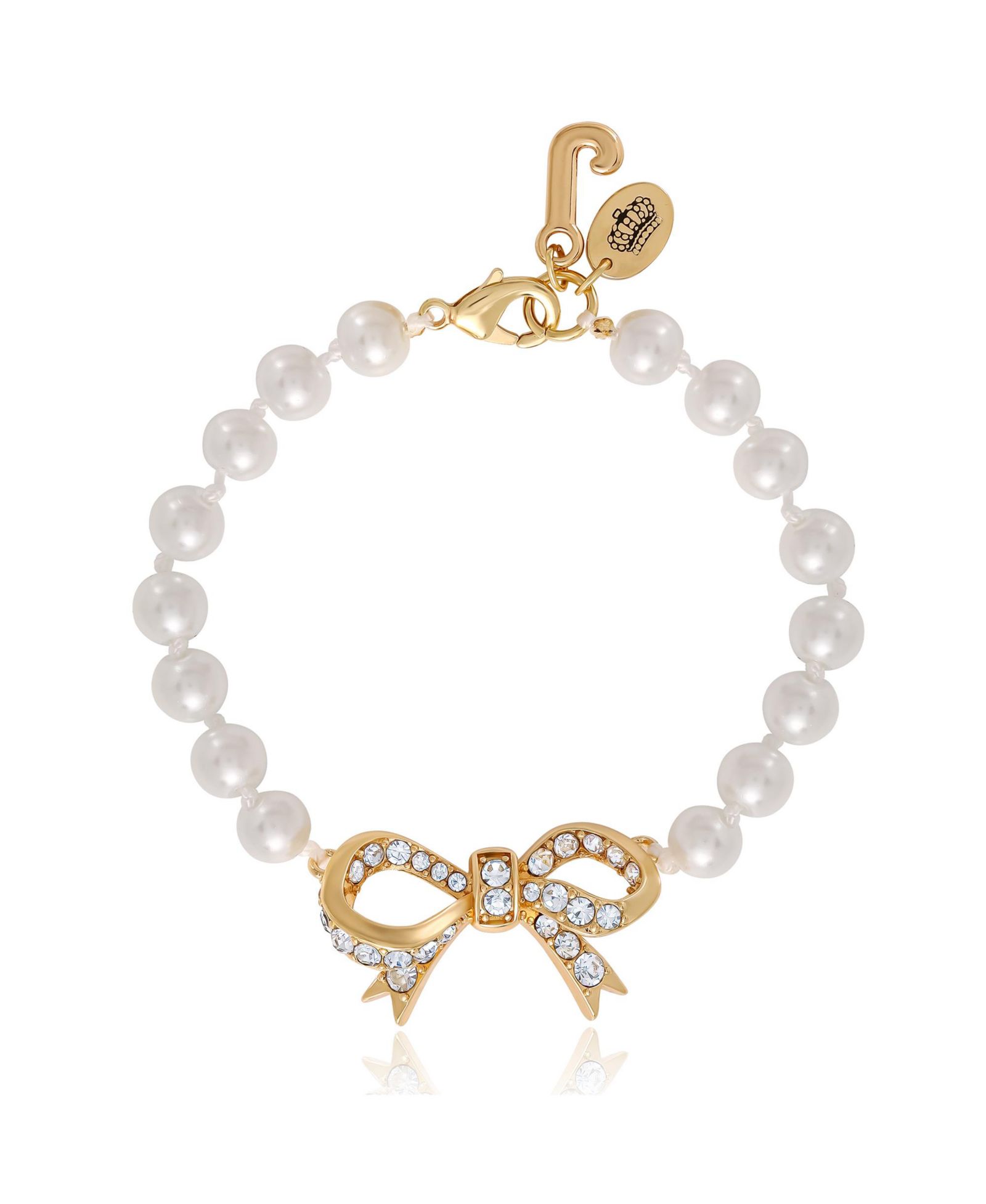 Juicy Couture Браслет с жемчугом и бантом