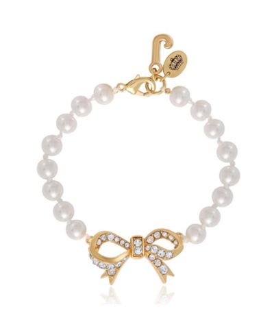 Juicy Couture Браслет с жемчугом и бантом