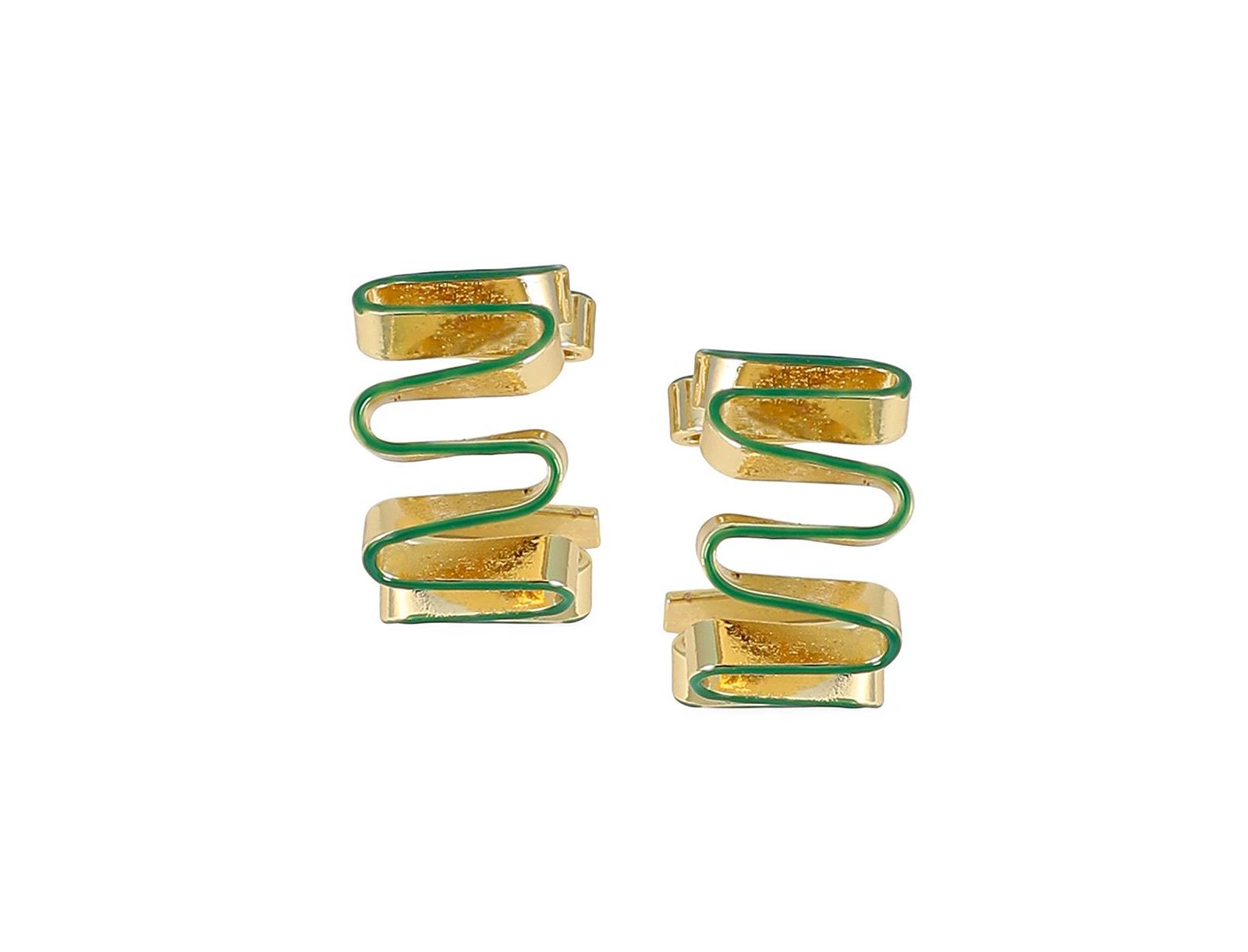 SOHI Женские серьги-кольца Enamel-Coil