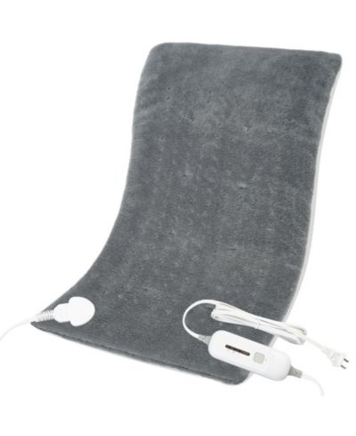 Cowin 12''x24'' Grey Weighted Electric Heating Pad for Pain Relief, Machine Washable with 3 Heat Settings ,Heating pad for Neck and Shoulder, Knee