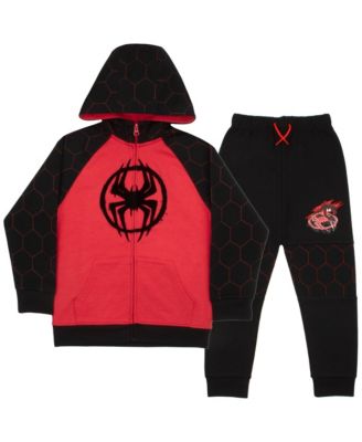 Spider-Man Big Boys 4 -12 2 Piece Fleece Hoodie and Jogger Pants Set