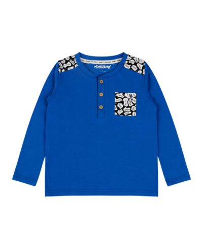 Mixed Up Clothing Big Boys Pocket Long-Sleeve Henley Shirt