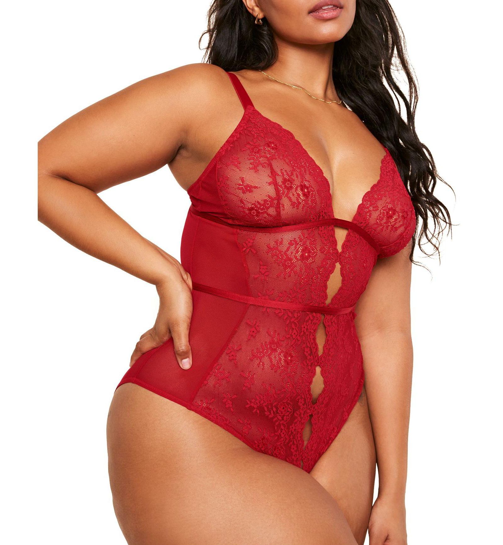 Женское боди Adore Me Women's Plus-Size Crotchless Lingerie